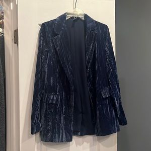 Topshop velvet blazer